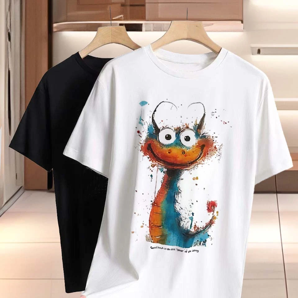 【折扣专区】纯棉短袖T恤潮流打底圆领个性设计感百搭半袖t恤潮男