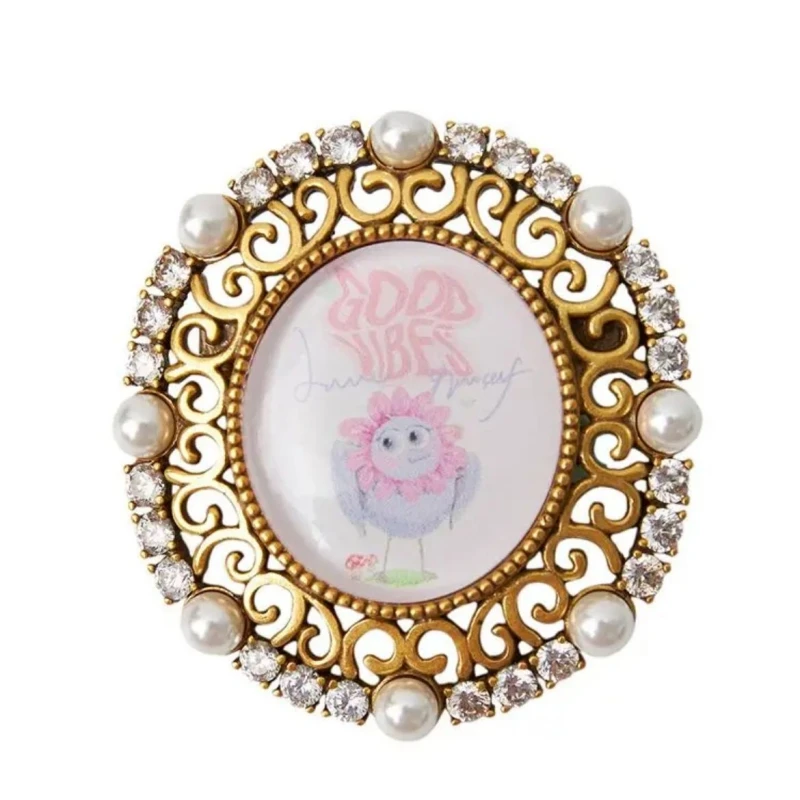 合金胸针 季阿玛施新颖春夏秋冬配饰品复古优雅创意胸针卡通胸花