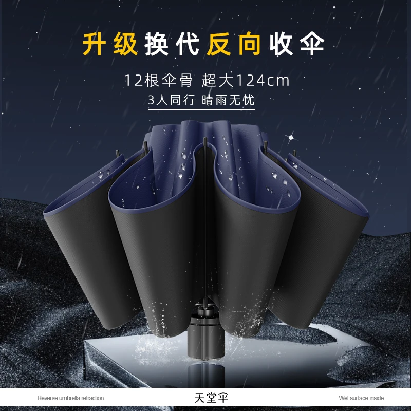 伞正品加大加厚加固男士大号雨伞折叠手动双人抗风暴大伞