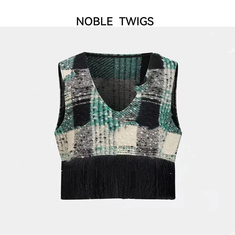 【NTLiu定制款】千寻流苏马甲 气质时尚休闲复古潮流  T50058