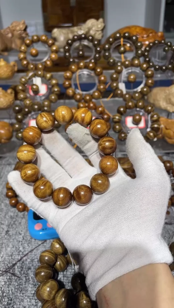 【闪购商品】金丝楠手串/手链小叶桢楠水波纹1.8手串