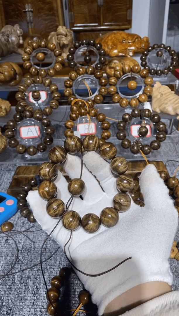 【闪购商品】金丝楠手串/手链小叶桢楠水波纹1.8手串