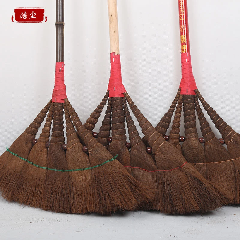 带珠家用棕扫把结实耐用纯手工制作学校工厂办公室厂家直销老式