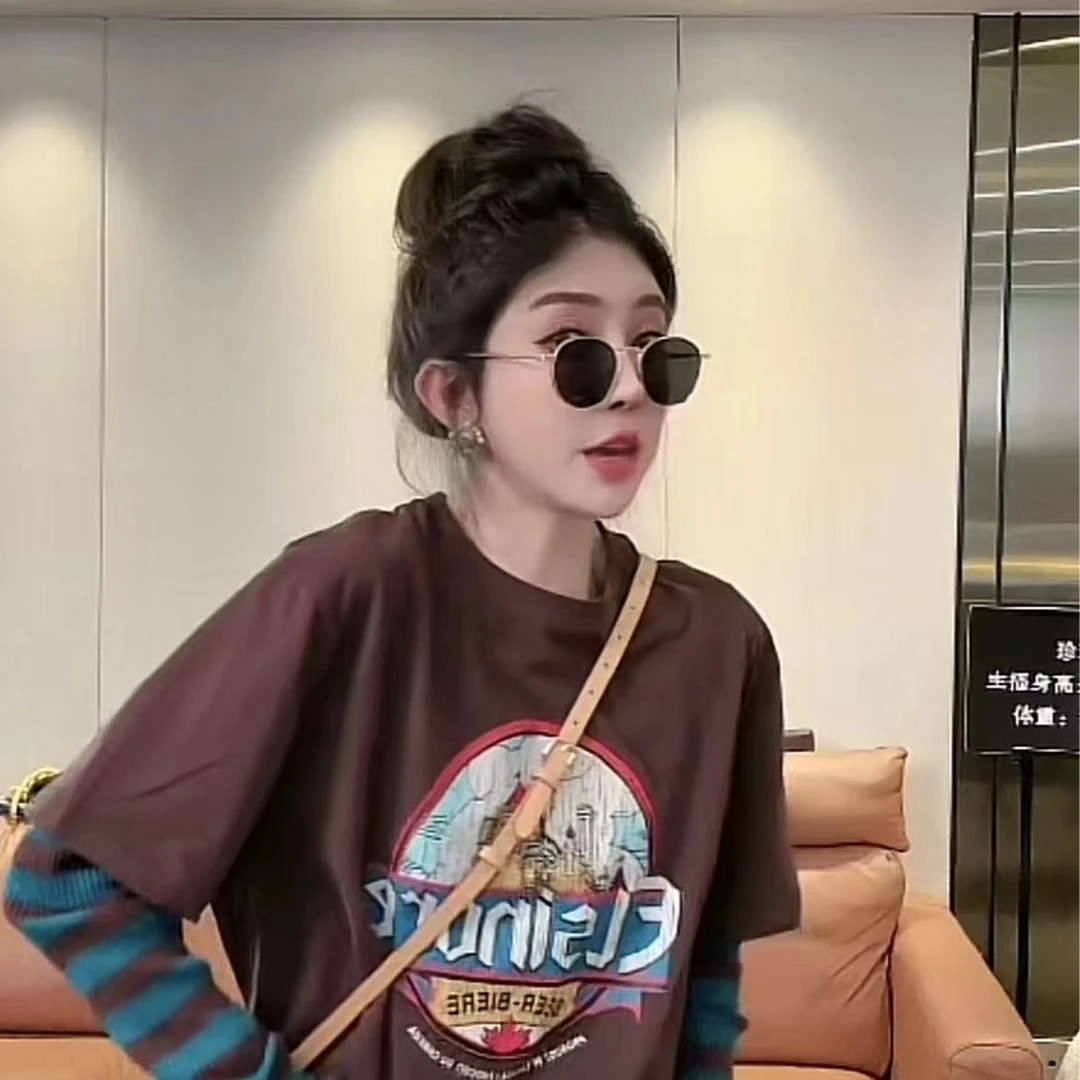 【珍珠定制】J5 魔法城堡~假两件图案上衣  秋季宝藏衣橱 I25001