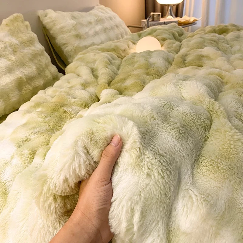秋冬加厚牛奶绒四件套2023新款珊瑚双面绒加厚床单三件套床上用品