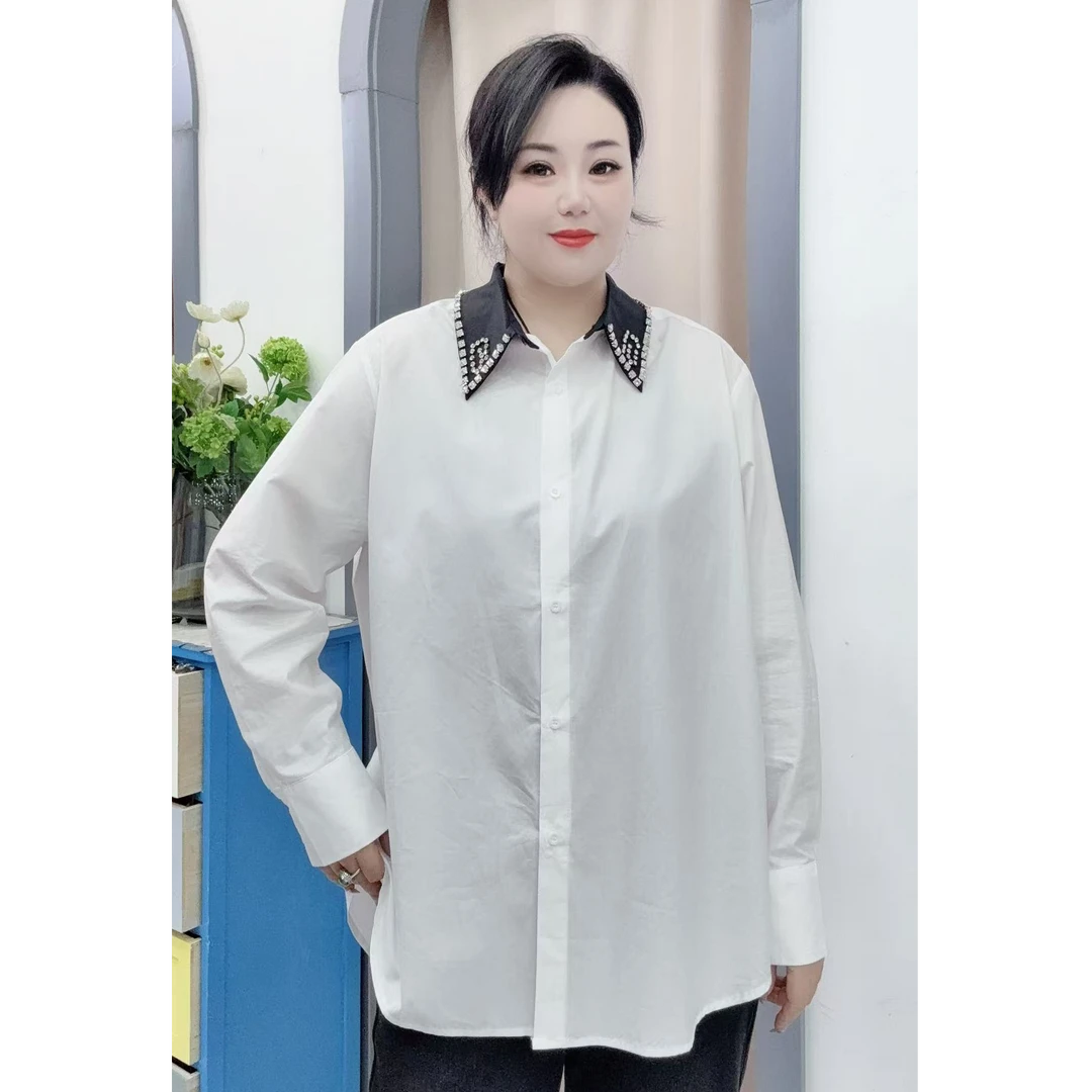 宜语析32998欧货女宽松中长款长袖字母拼接圆领加厚打底衫春冬