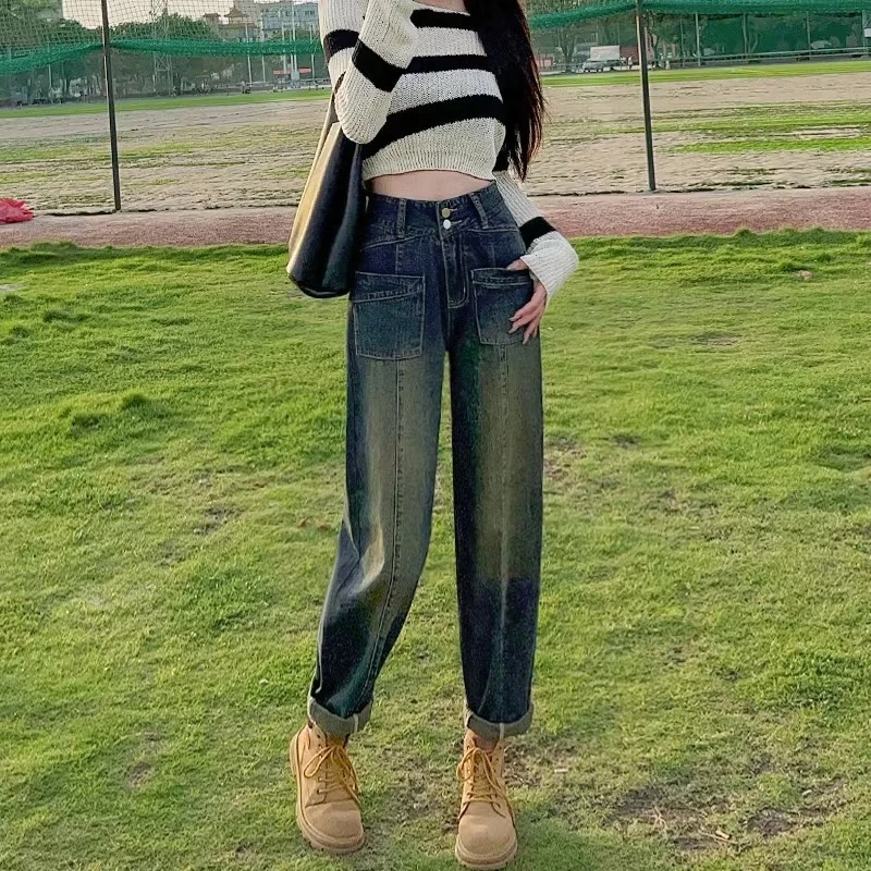 A-50春季火爆新款韩版时尚显瘦百搭修身牛仔裤