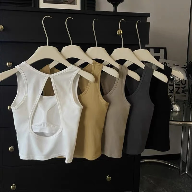 美式辣妹冰丝吊带小背心女外穿上衣春夏2025新款性感显瘦内搭纯色