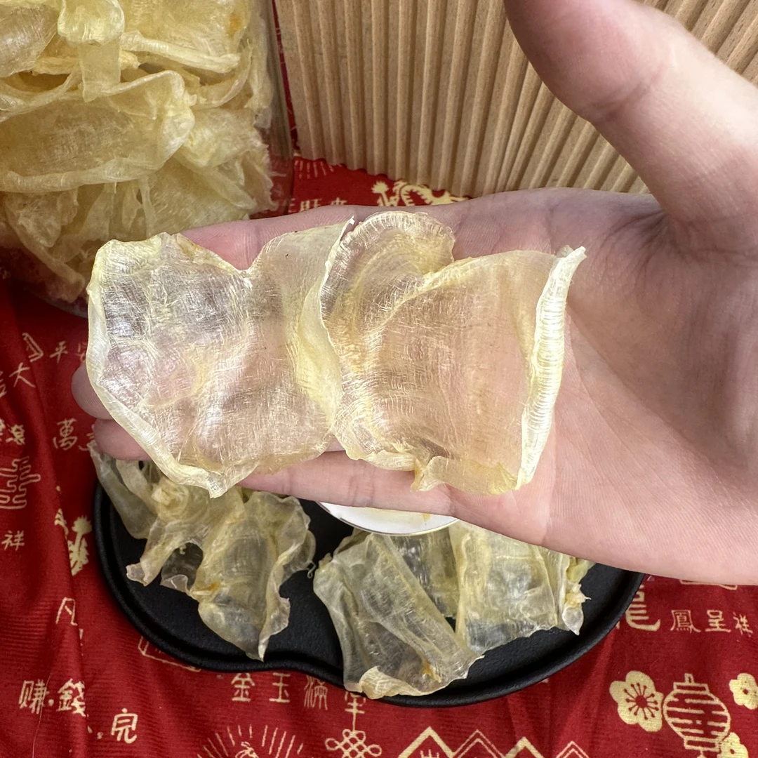 自晒本港大白花胶片 胶质多 贵妇月子胶 炖汤炖奶0腥味