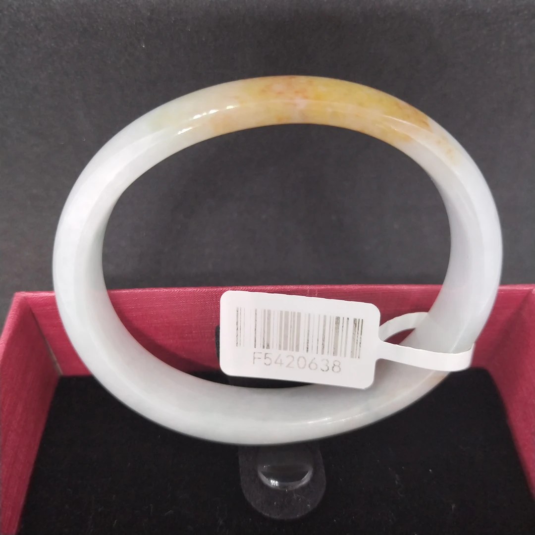 【源馨御翠品牌】天然翡翠玉手镯，贵妃镯，圈口54-55，缅甸a级货翡翠