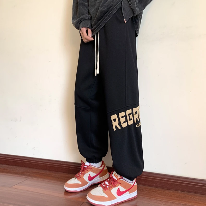 春秋季休闲长裤男潮流潮牌ins运动卫裤青少年秋冬百搭宽松束脚裤