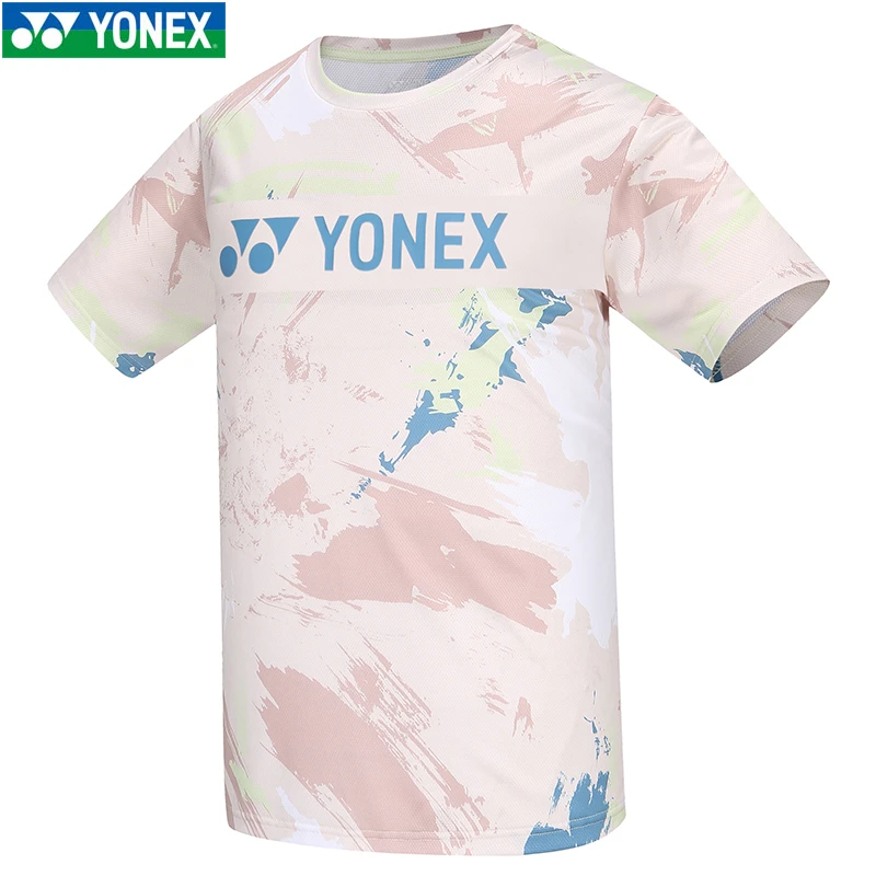 官方正品新款YONEX尤尼克斯羽毛球服男款女运动短袖T恤速干上衣