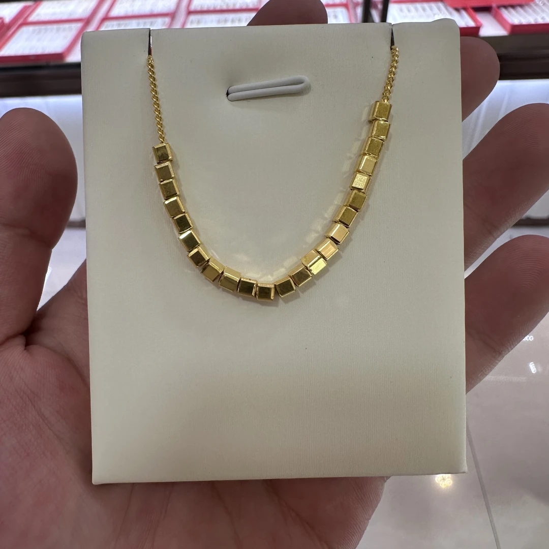 足金999小方糖套链