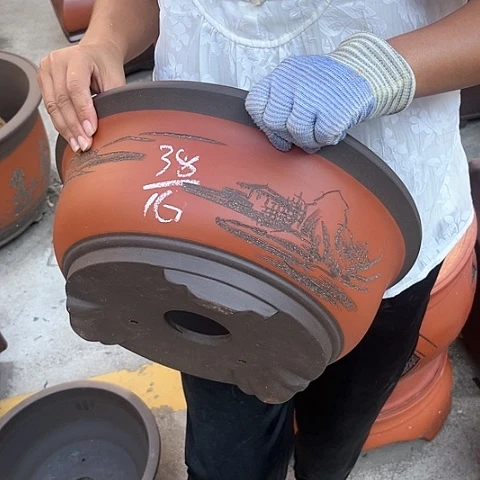 紫砂花盆盆景艺术