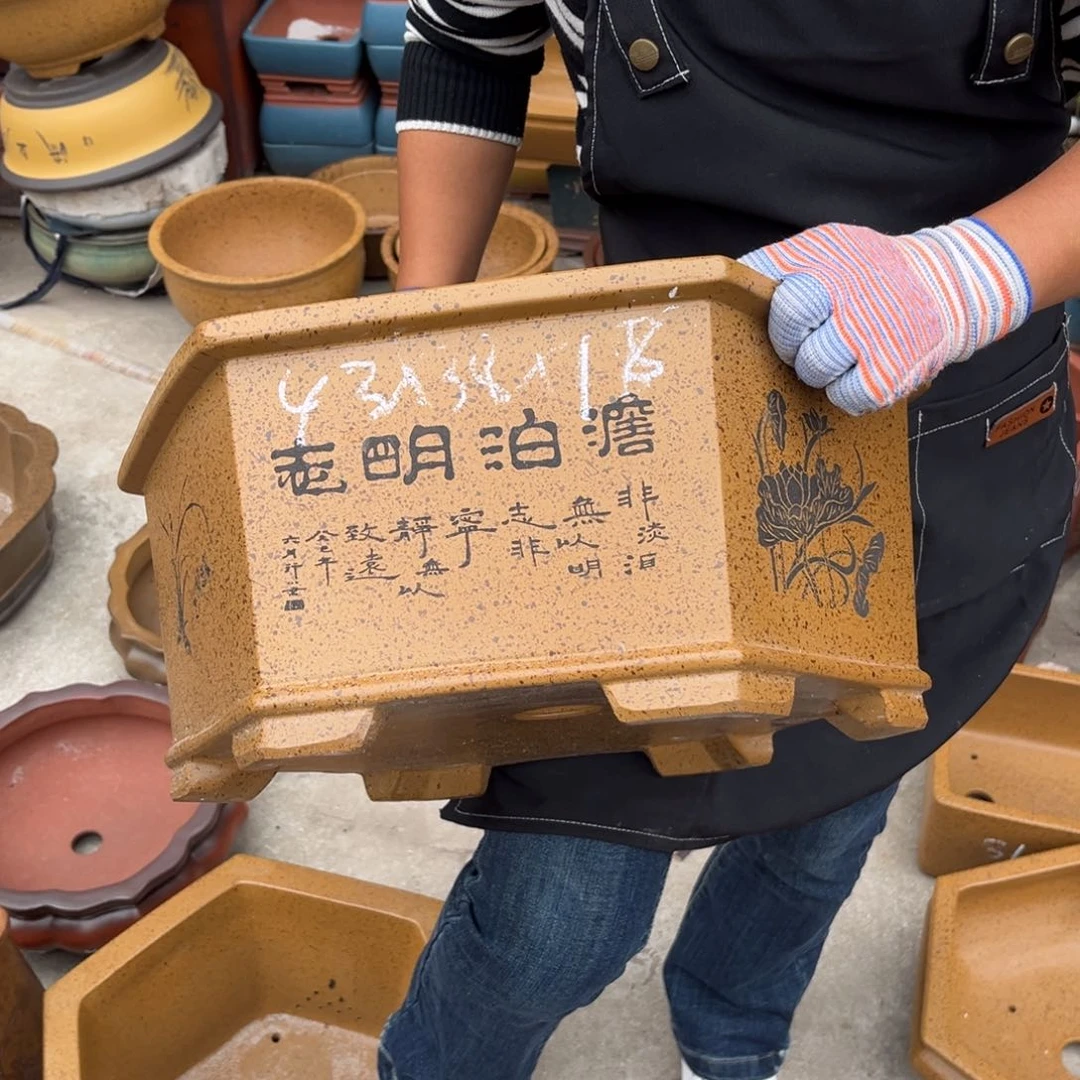 紫砂花盆盆景艺术