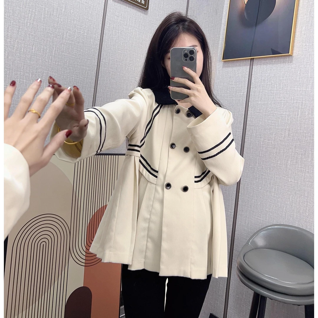 【奶香甜幼】孕妇装春秋时尚小香风气质百搭衬衫淑女小众设计感外套