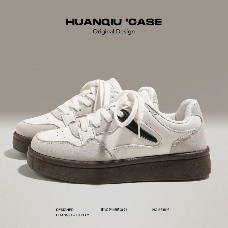 环球百搭厚底学生爆款休闲板鞋潮流低帮复古韩系2025春季时尚女鞋