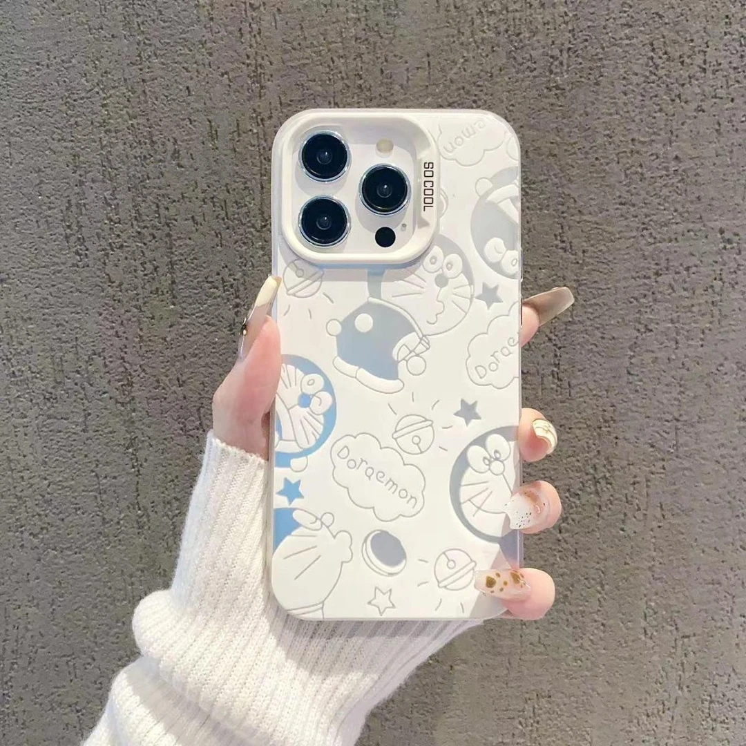 新款哆啦A梦苹果14手机壳iPhone13创意15promax大孔11防摔12简约