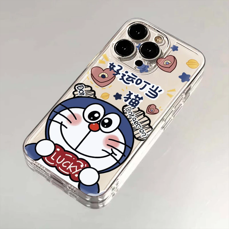 好运叮当猫适用苹果小米oppovivo华为iPhone12/13/14/15软手机壳