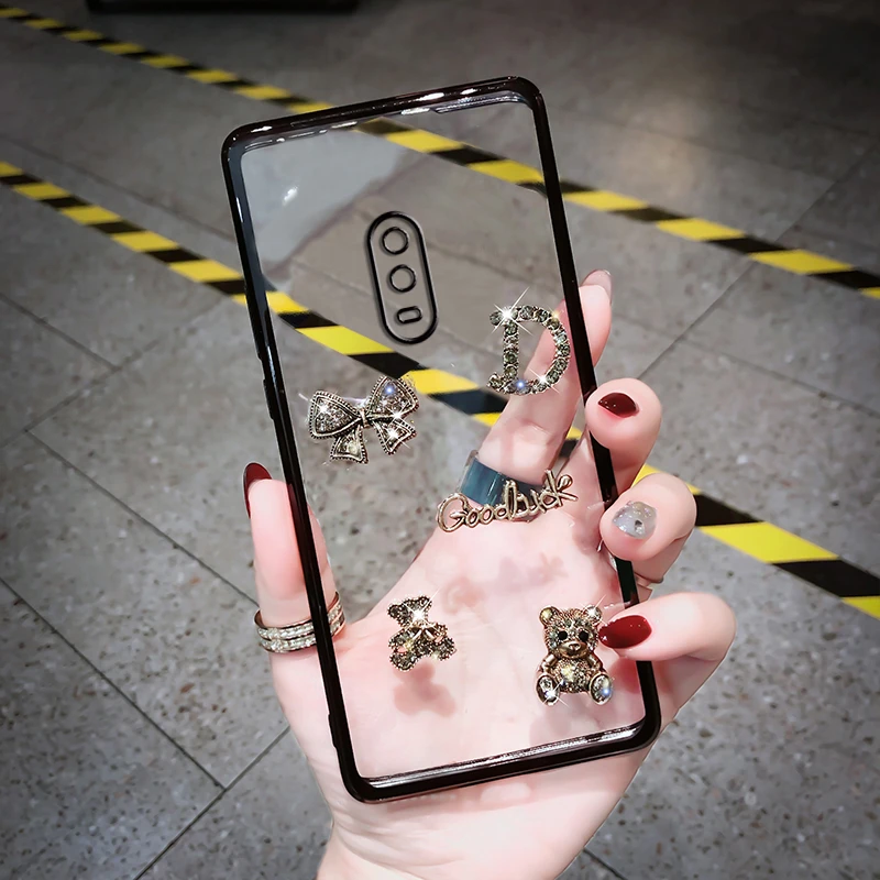新款奢华水钻透明oppor17手机壳女款适用r17pro高级感高档网红爆