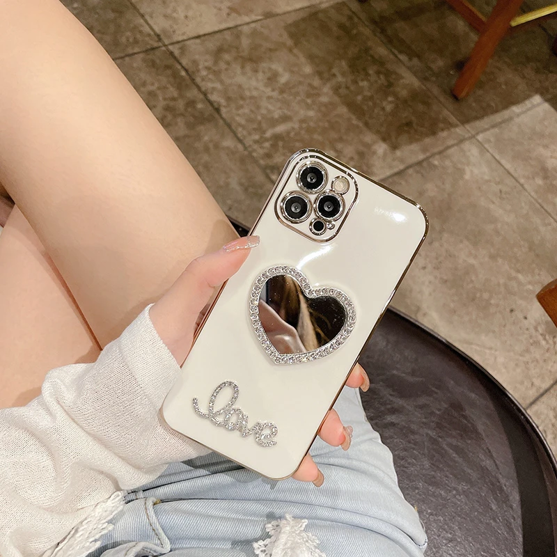 新款苹果16promax手机壳女17适用iphone13高档15奢华12镜面镜子14