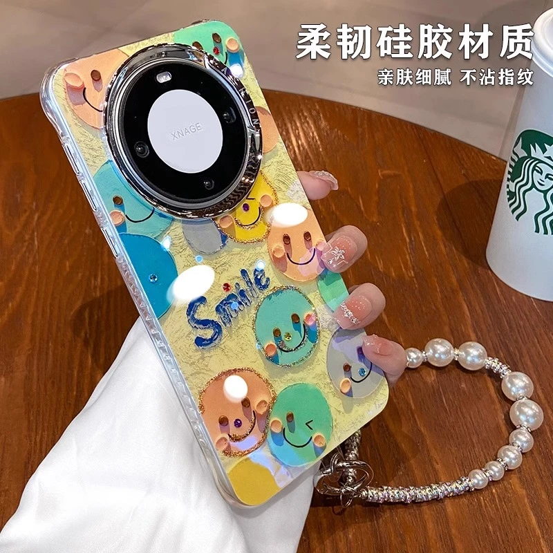 油画花朵适用华为mate60pro手机壳新款pura70高级感女款mate50/40