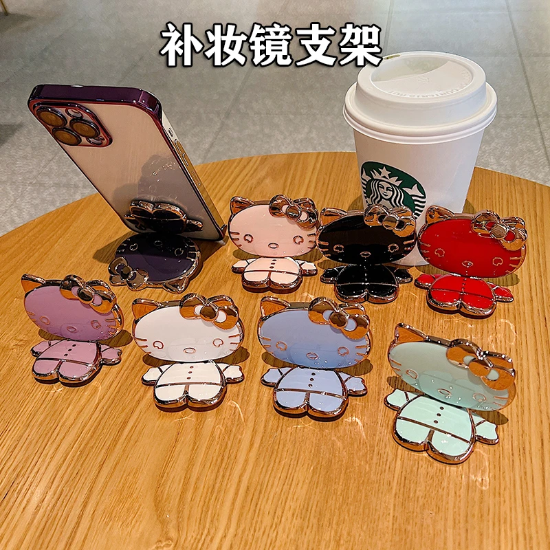 喵圆猫咪手机支架时尚通用手机壳支架折叠支架横竖两用支架潮牌