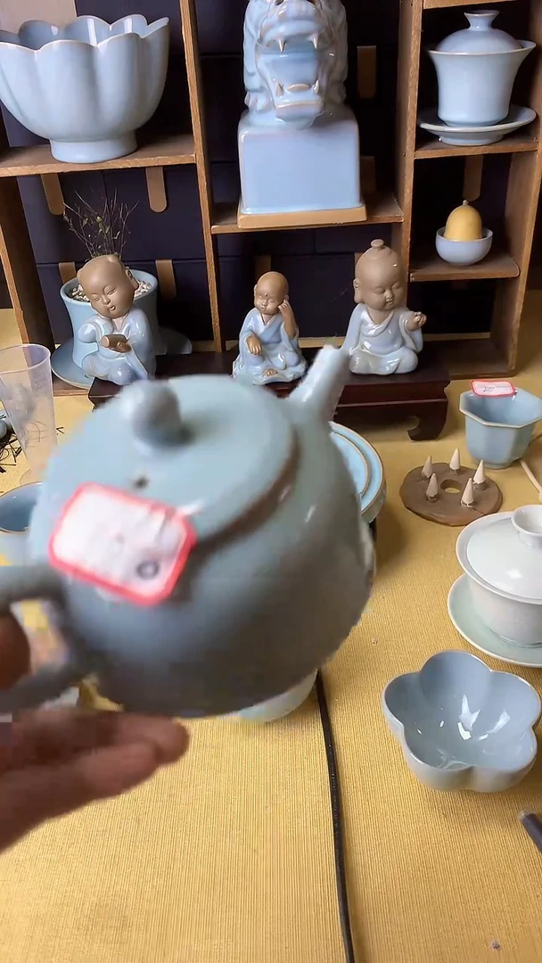 【闪购商品】陶瓷壶微瑕支订半月壶68号
