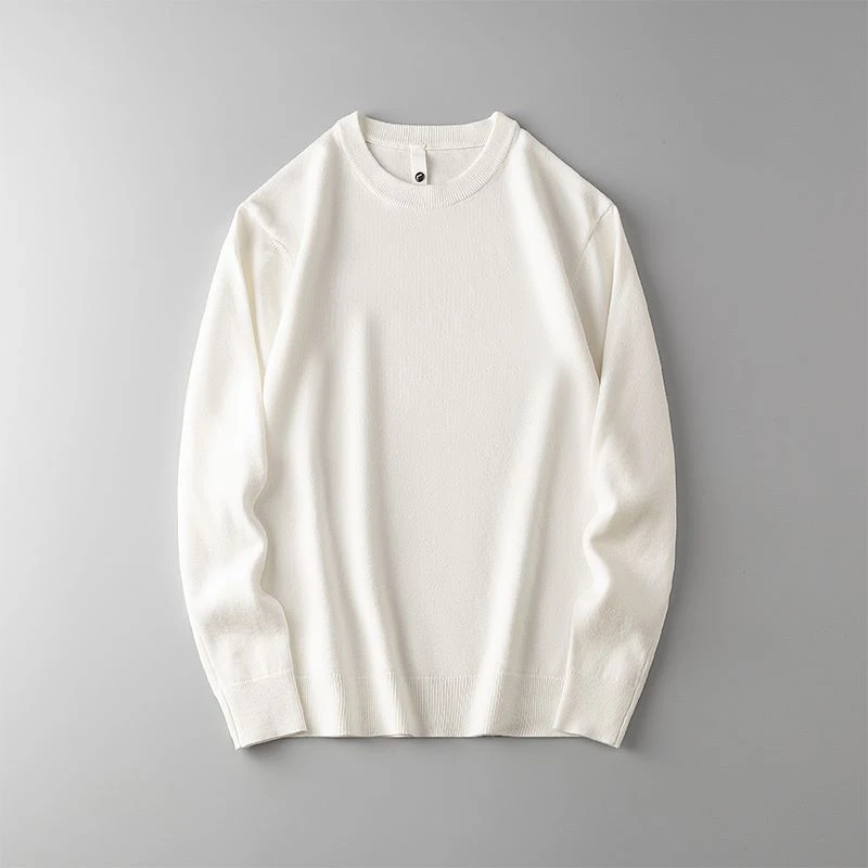 Jeanswest/真维斯春秋季新款纯色男士针织毛衣修身内搭百搭打底衫