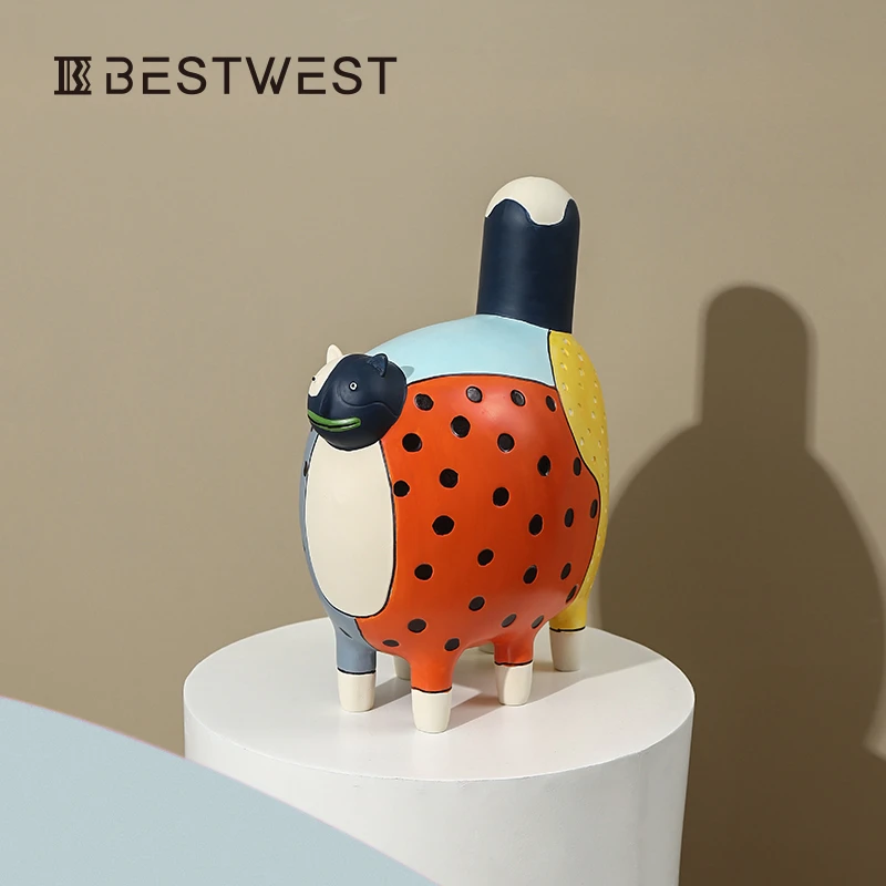 抽象艺术品兔子摆件现代简约别墅样板间波普艺术软装饰品高档