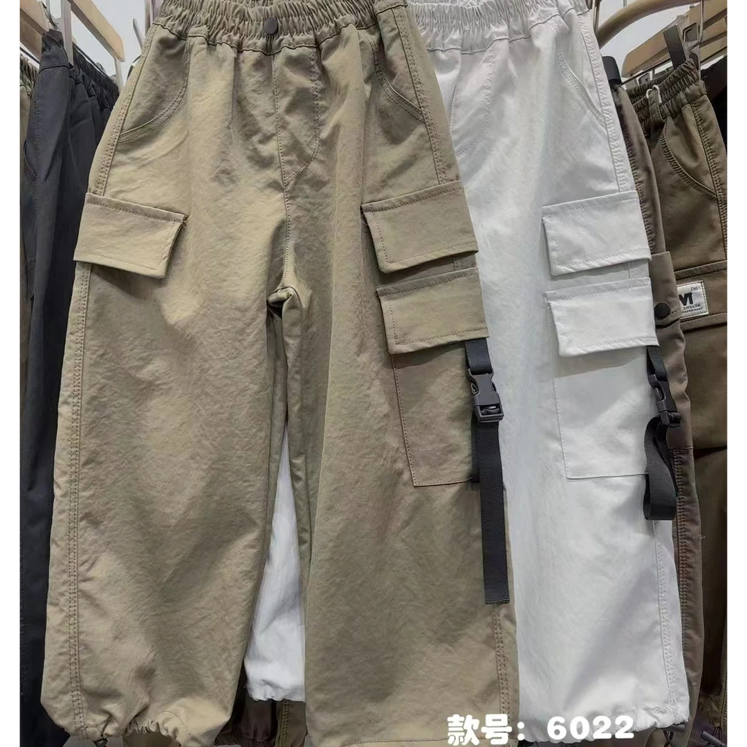 K019儿童秋款直筒收腿工装裤6022