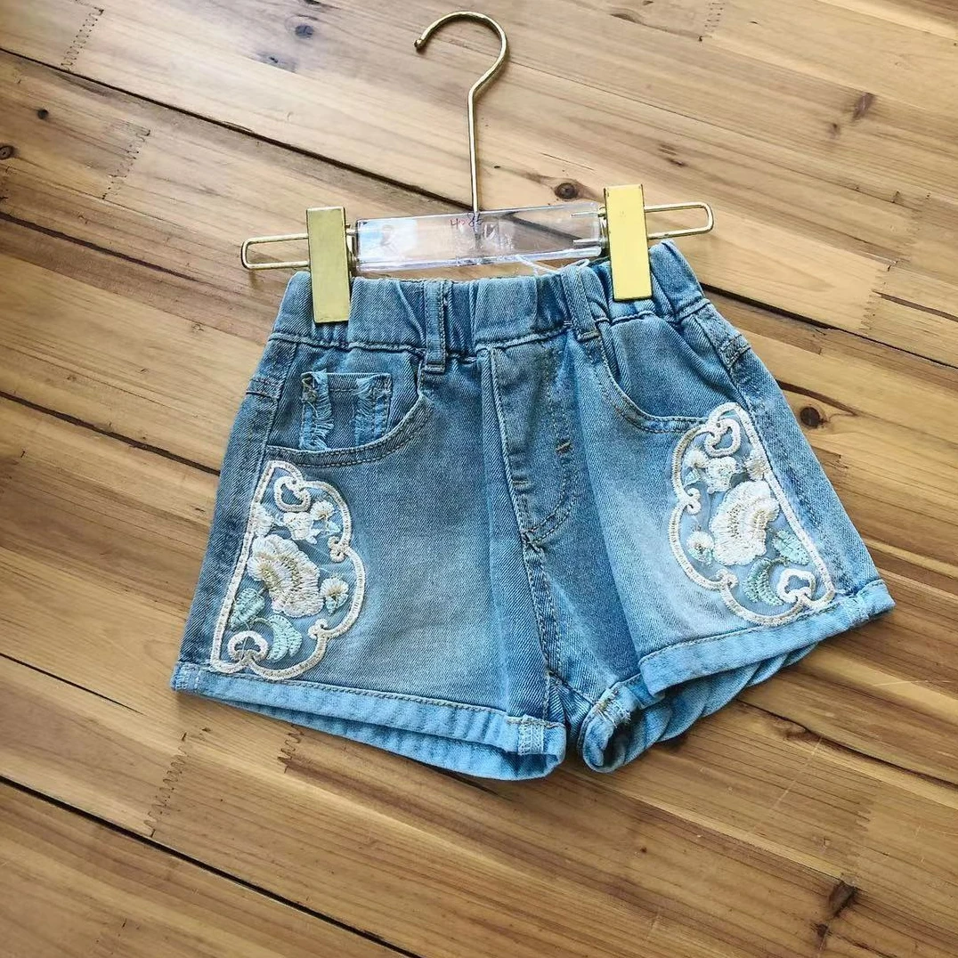 A211儿童夏季牛仔短裤国风款A1