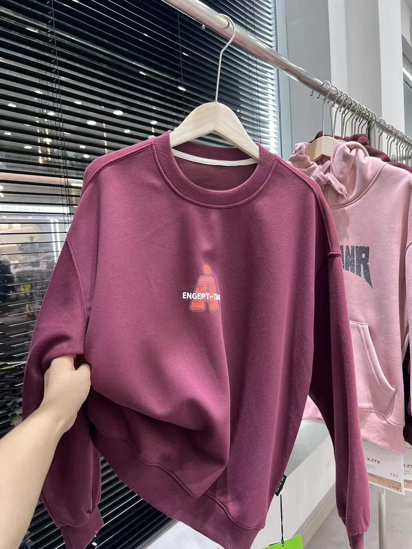 C076儿童小喆秋款A字母卫衣