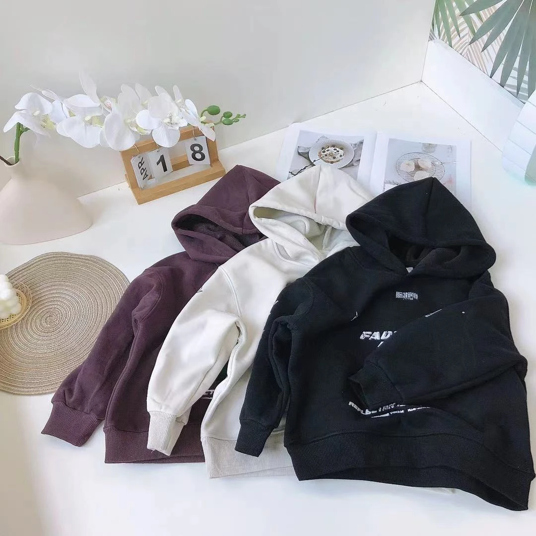 K140儿童冬款加绒  F字母卫衣6307