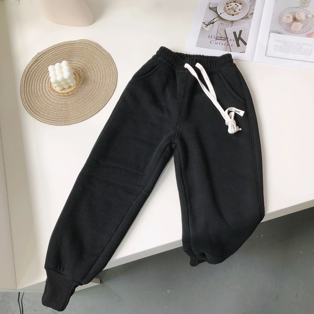 J23中童吉诺冬款加厚糕糕绒休闲裤8816