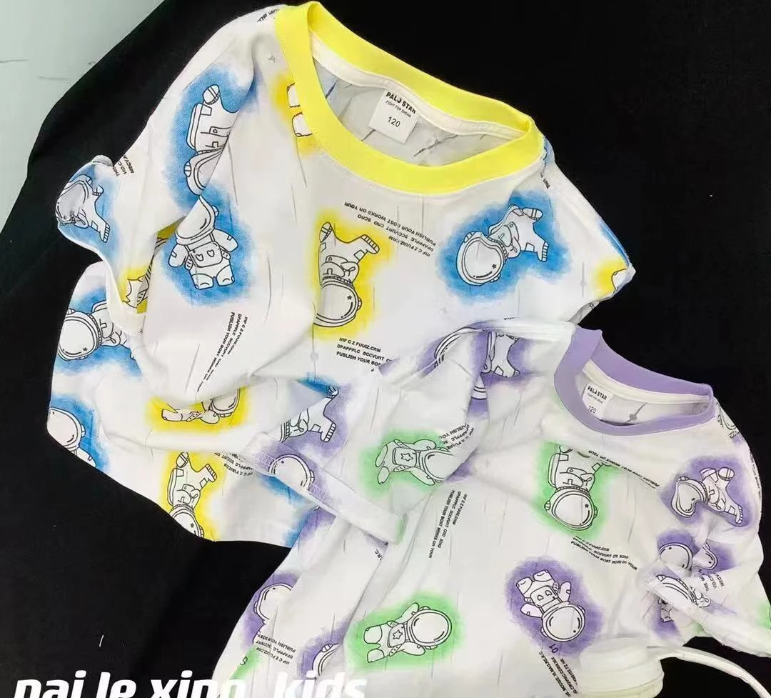 K010小派儿童夏季短袖T恤太空款8863