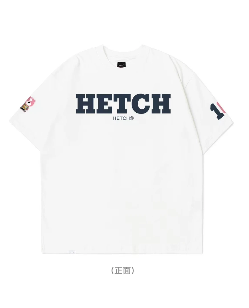 270克纯棉男士重磅新疆长绒棉宽松圆领纯棉印花短袖