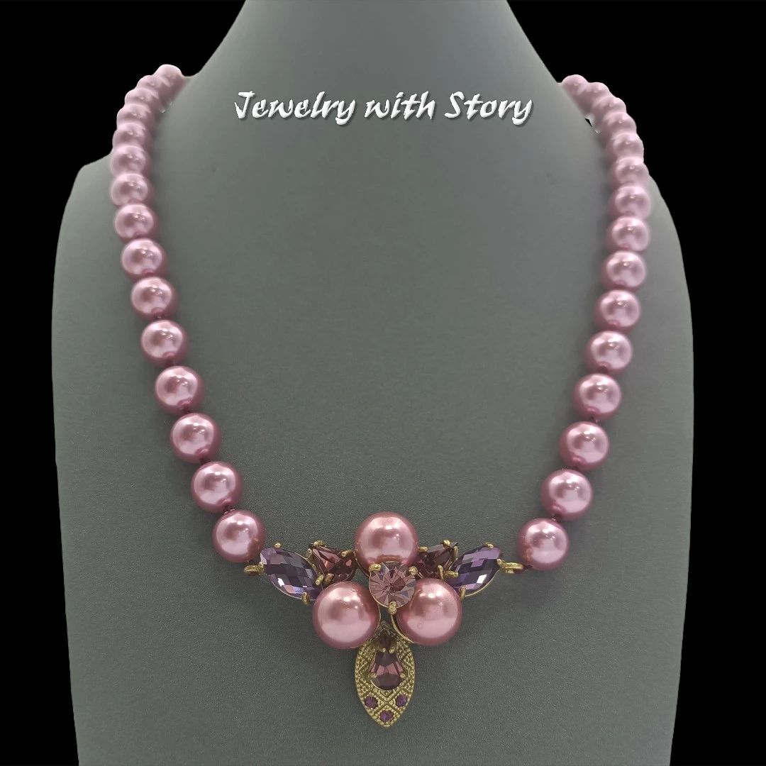 铜合金项链 F4GL-31424 项链高级感百搭设计欧美轻奢