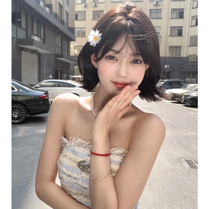 束朵假发女短发网红jk日常lolita自然刘海全头套
