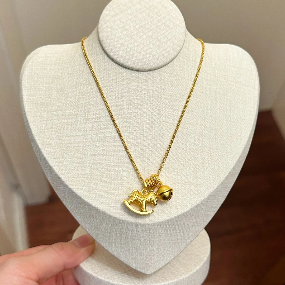铜合金项链 X0207 时尚气质百搭木马个性项链