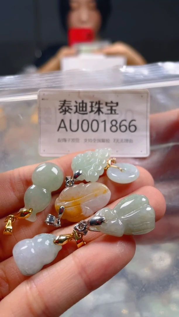 【闪购商品】翡翠颈饰未镶嵌/AU/翡翠A货一图一物