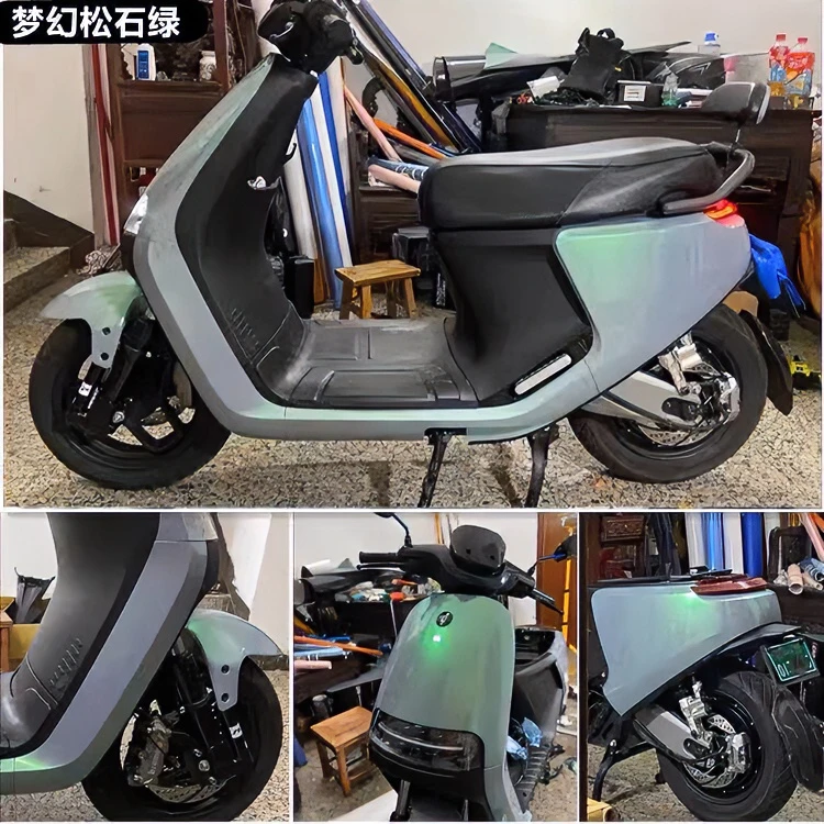 九号电动车春风仿赛机车踏板摩托车车身改色膜自粘贴膜汽车改色膜