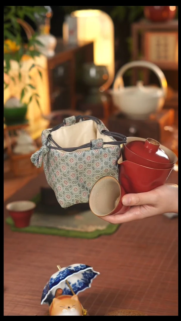 【闪购商品】宫墙红 宽口杯 旅行套装