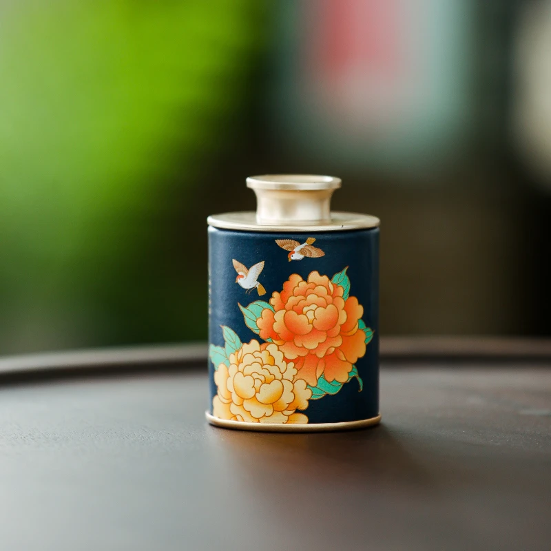 茉莉六堡罐子小罐装窨制花茶10g罐装