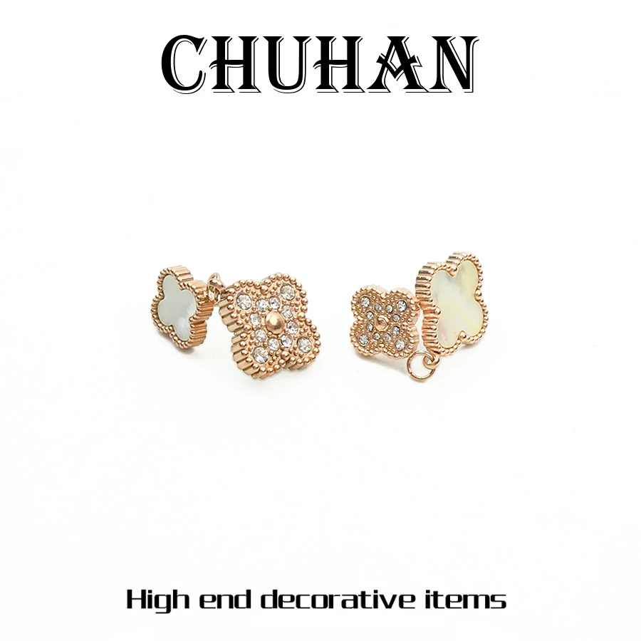 铜合金耳饰 【CHUHAN/初菡】轻奢时尚小众百搭经典精致耳饰~3240