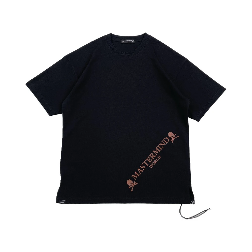 SOULSEEKER夏季休闲宽松短袖T恤潮牌大骷髅烫金闪粉印花上衣T375