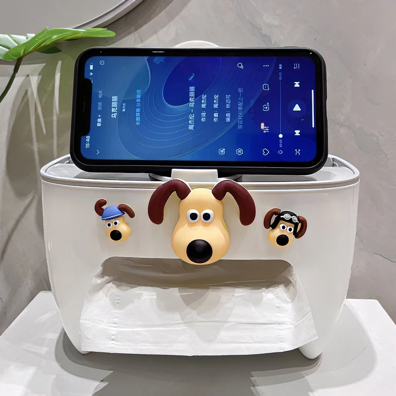 客厅纸巾盒轻奢高档可爱卡通茶几遥控器桌面收纳抽纸盒学生宿舍