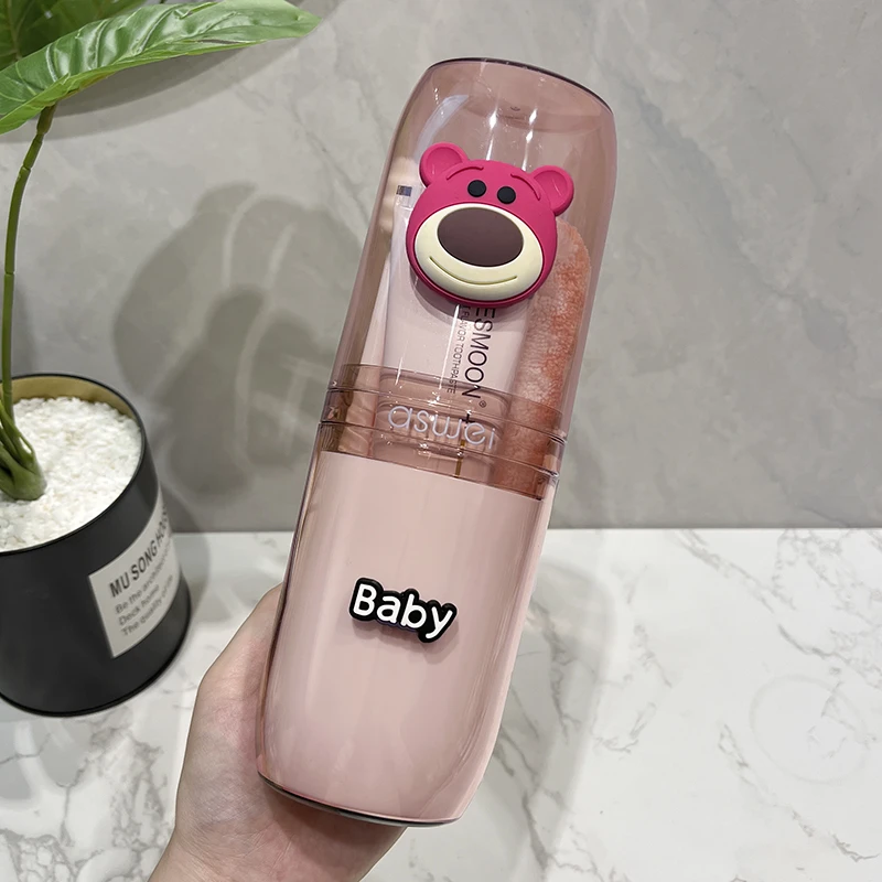 旅行漱口杯可爱卡通便携式牙刷牙膏收纳盒高颜值刷牙杯洗漱杯套装