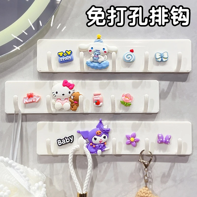 浴室门后挂钩一排强力承重可爱卡通玉桂狗挂衣架免打孔墙壁上排钩
