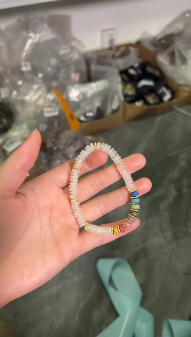 【闪购商品】水晶手链未镶嵌白幽灵水晶多宝款手链[654]